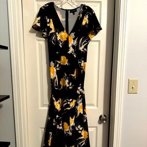Lane Bryant Maxi hi-low Dress w/ belt Size 16